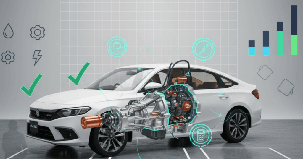 A blog banner image showing a white vehicle