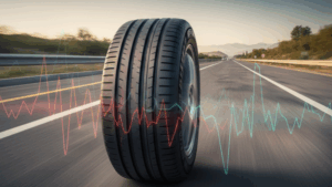 A blog banner image showing a comfort tire on the motorway