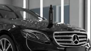 A blog banner image showing a graphene spray