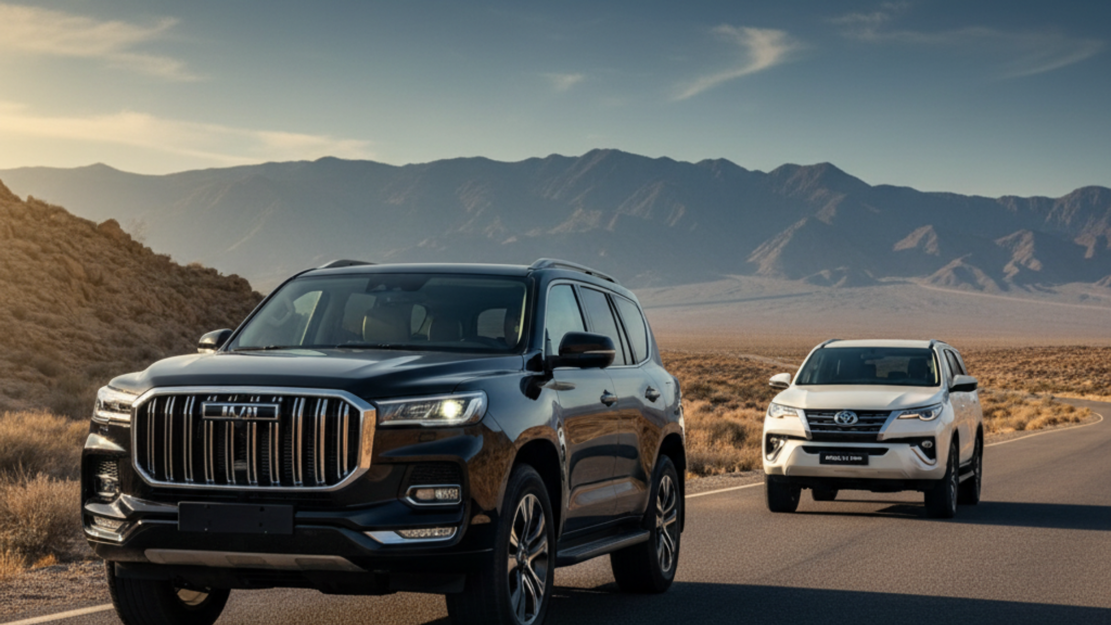 A blog banner image showing Luxury SUVs