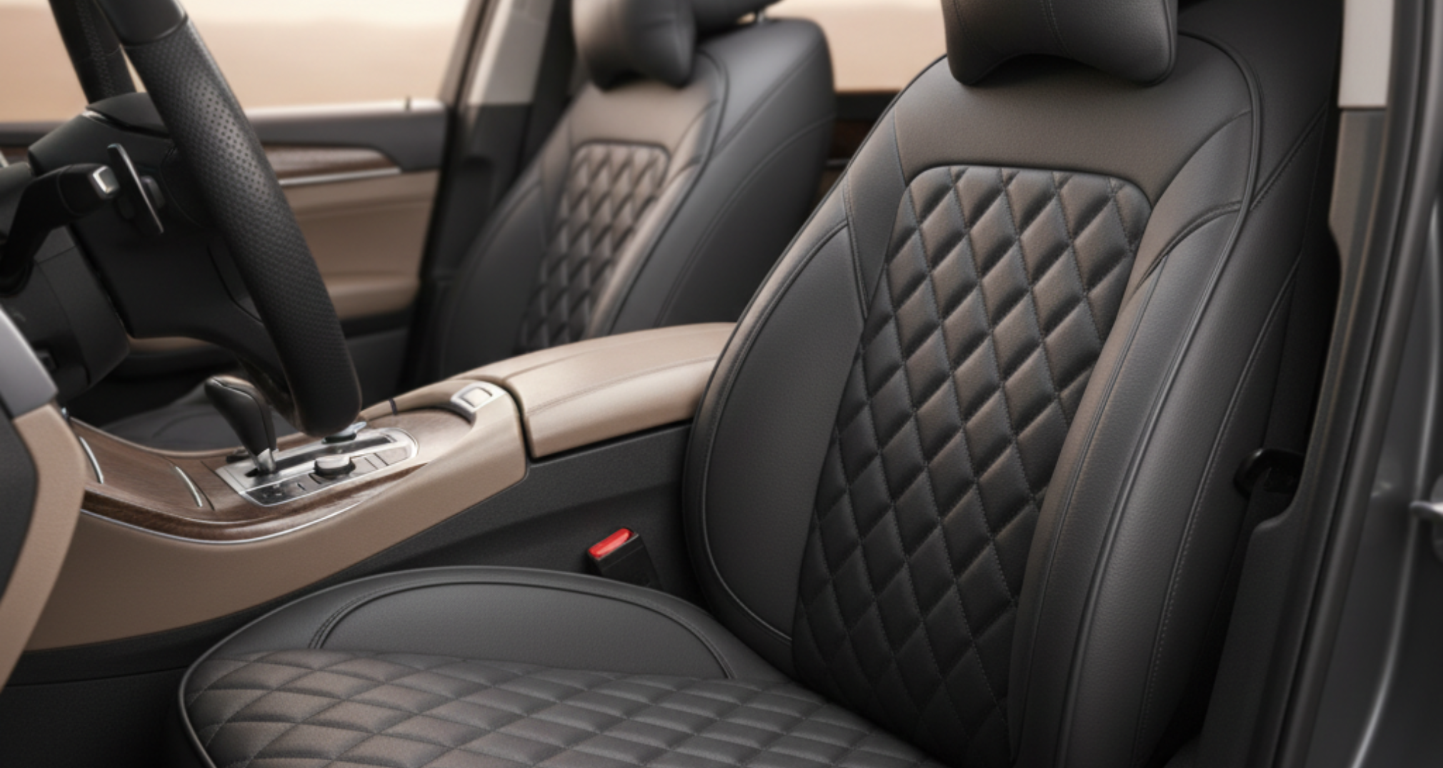 A blog banner image showing a Car Seat Covers