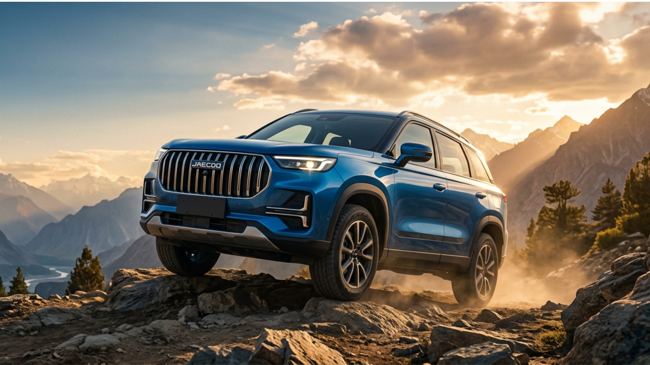 A blog banner image showing Jaecoo car