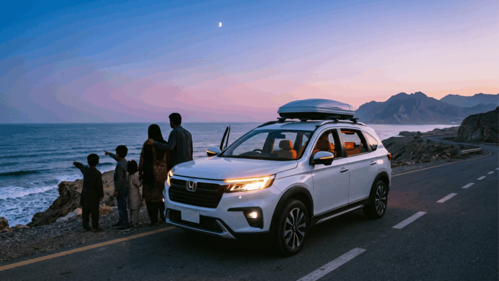 A blog banner image showing Honda BR-V