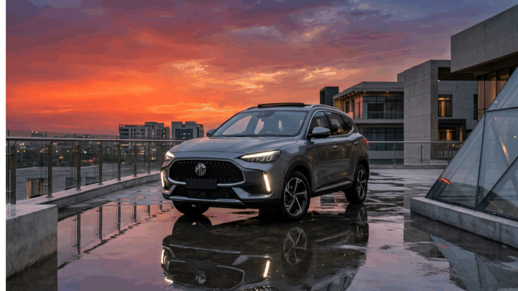 A blog banner image showing MG car