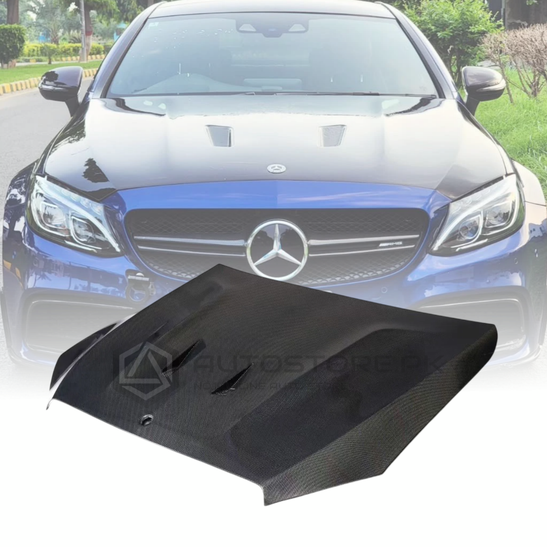 Mercedes-AMG C63 S Coupe Carbon Fiber Hood 2015-2020